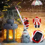 Electric Chimney Climbing Santa Claus Musical Toys
