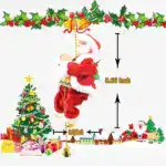 Electric Chimney Climbing Santa Claus Musical Toys