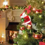 Electric Chimney Climbing Santa Claus Musical Toys