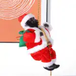 Electric Chimney Climbing Santa Claus Musical Toys