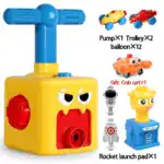 Interactive Balloon Powered Car Launcher Toy Set