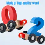 Numbers Magnetic Train Puzzle Wooden Toy Car - Image 7