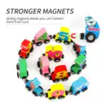 Numbers Magnetic Train Puzzle Wooden Toy Car - Image 9
