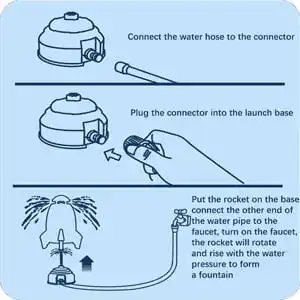 Rocket water toy